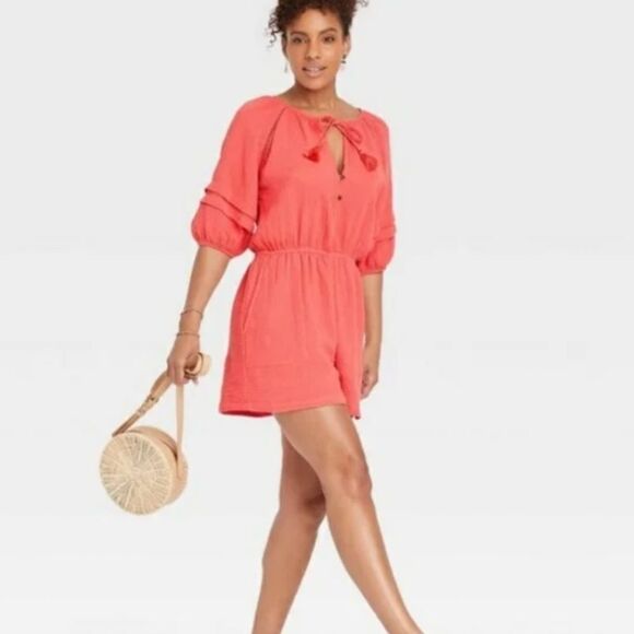 Knox Rose NWT Guava Jelly Romper size M - Picture 12 of 12